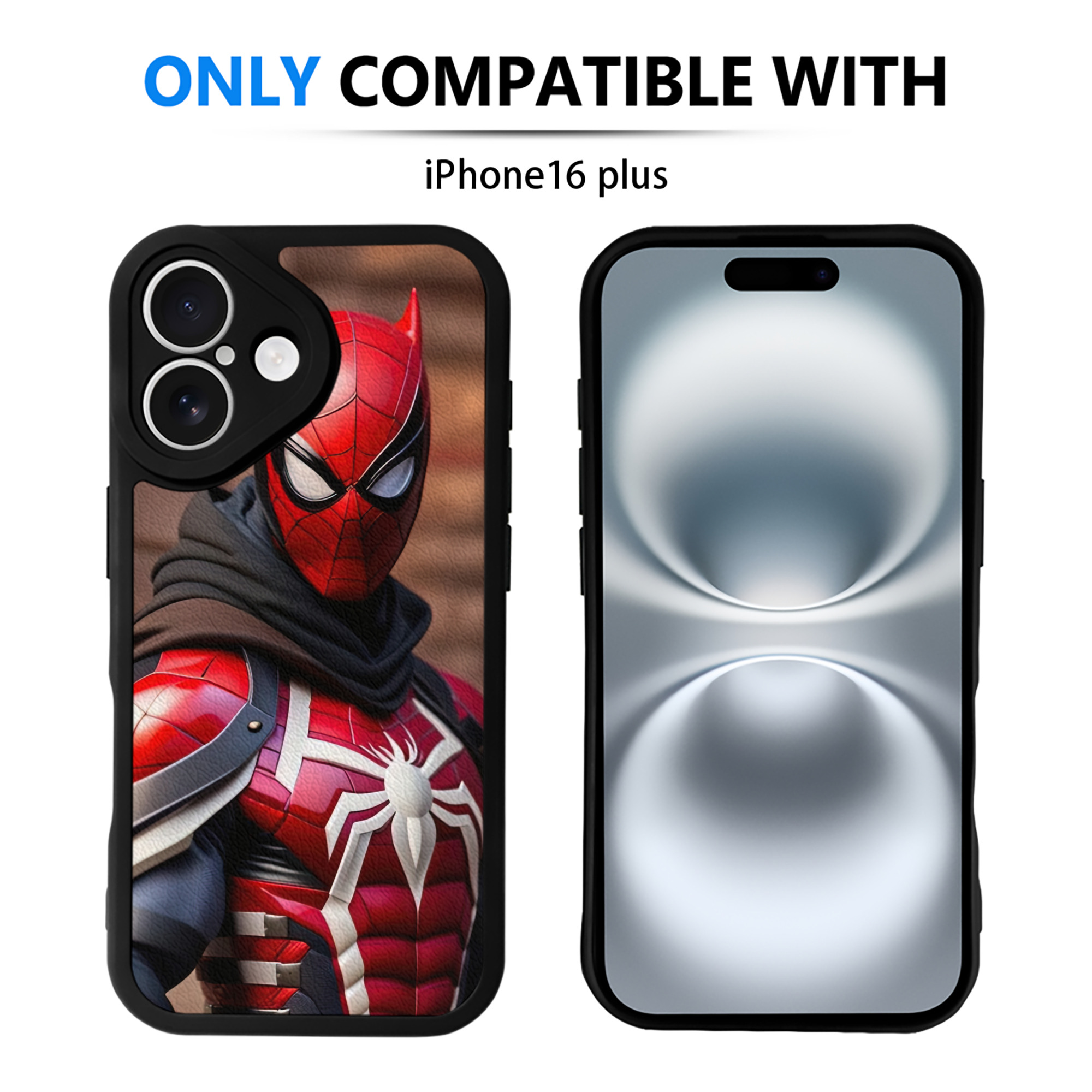 （画像用） Deadpool デッドプール 【iPhone 16シリーズ対応】シリコンスマホケース（レザー調） 材質：シリコン